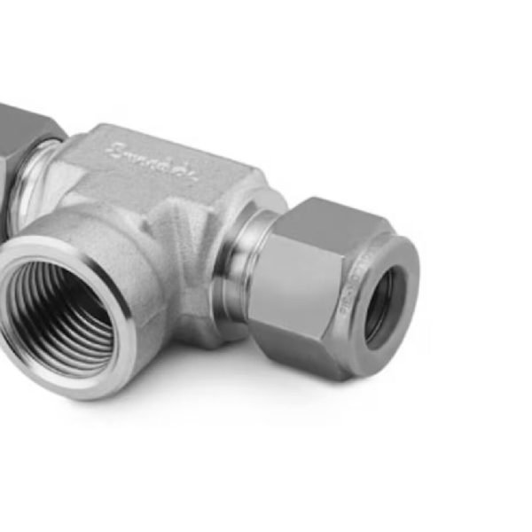 Stainless Steel Swagelok Tube Fitting, Female Branch Tee, 5/8 in. Tube OD x 5/8 in. Tube OD x 1/2 in. Female NPT.  SS-1010-3TTF