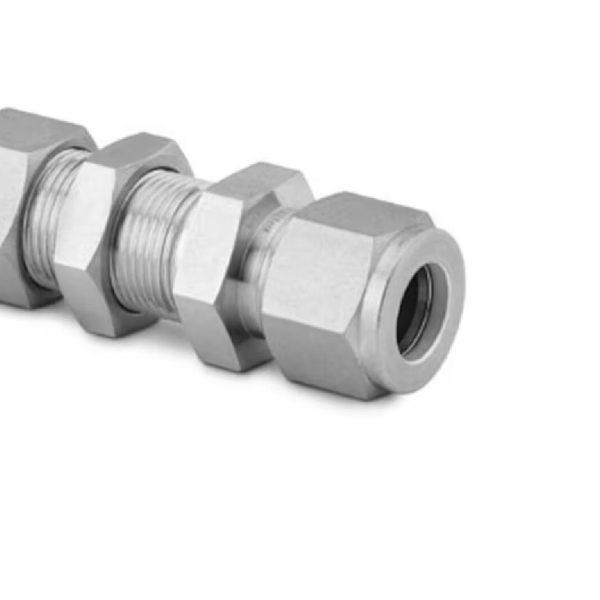 Stainless Steel Swagelok Tube Fitting, Bulkhead Union, 5/8 in. Tube OD.  SS-1010-61