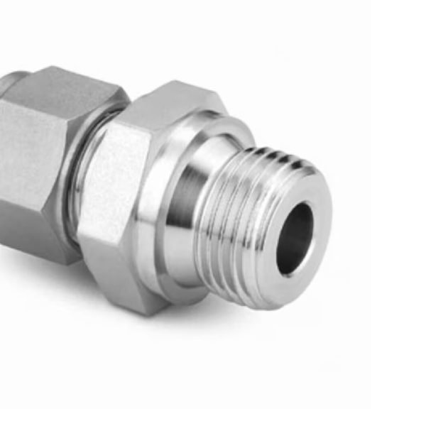 Stainless Steel Swagelok Tube Fitting, Male Connector, 10 mm Tube OD x 3/8 in. Male ISO Parallel Thread, Straight Shoulder.? SS-10M0-1-6RS