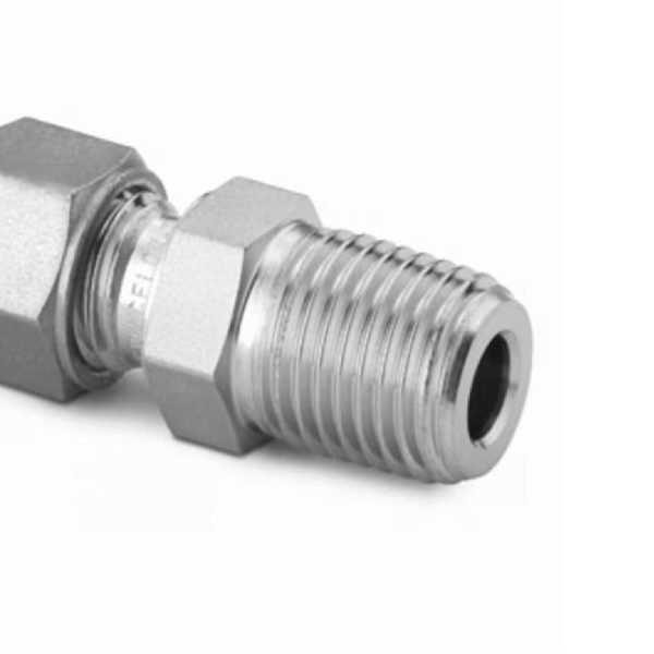 Stainless Steel Swagelok Tube Fitting, Male Connector, 10 mm Tube OD x 3/8 in. Male ISO Tapered Thread.? SS-10M0-1-6RT