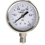 STRONG M&C INC. Pressure Gauge MYBF 0–10MPa, 75mm Dial, SS304 Case & Wetted Parts, 3/8" NPT Bottom Connection