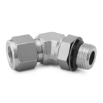 Stainless Steel Swagelok Tube Fitting SS-1210-5-12ST, 45° Positionable Male Elbow, 3/4 in. Tube OD x 1 1/16-12 in. SAE/MS Straight Thread