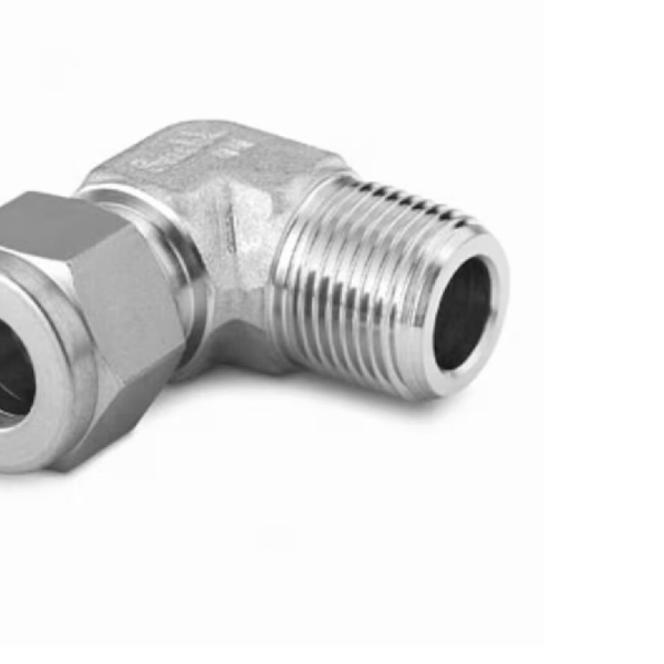 Stainless Steel Swagelok Tube Fitting, Male Elbow, 10 mm Tube OD x 3/8 in. Male NPT. SS-10M0-2-6
