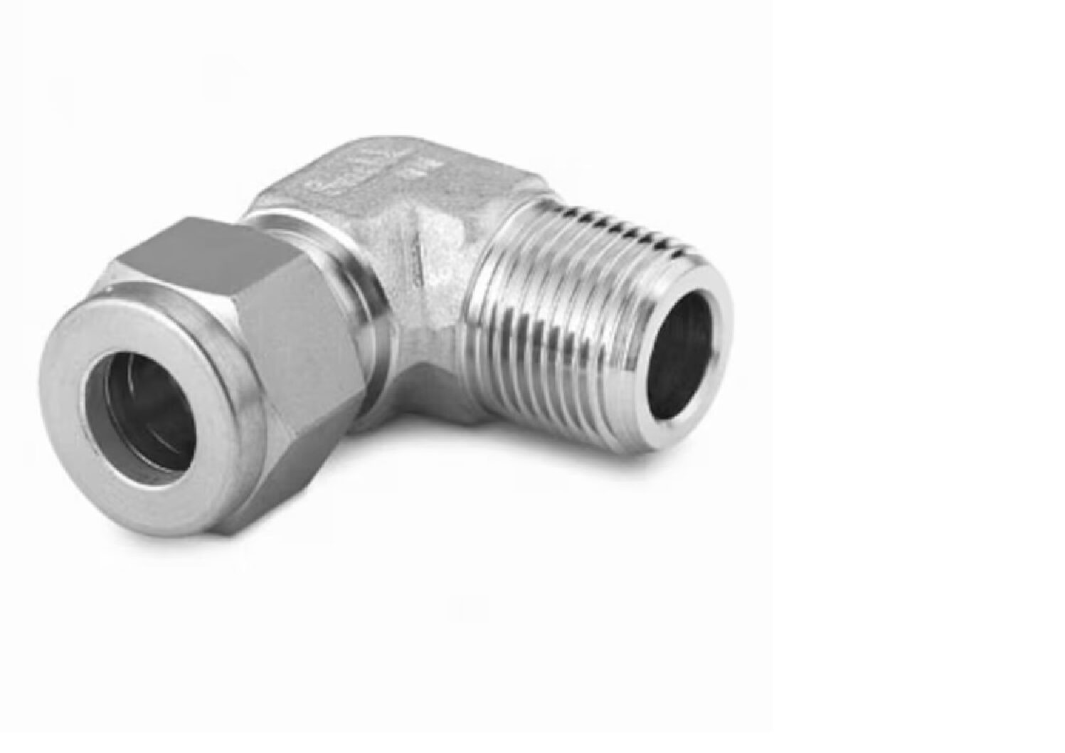 Stainless Steel Swagelok Tube Fitting, Male Elbow, 10 mm Tube OD x 3/8 in. Male NPT.  SS-10M0-2-6 Stainless Steel Swagelok Tube Fitting, Male Elbow, 10 mm Tube OD x 3/8 in. Male NPT. SS-10M0-2-6