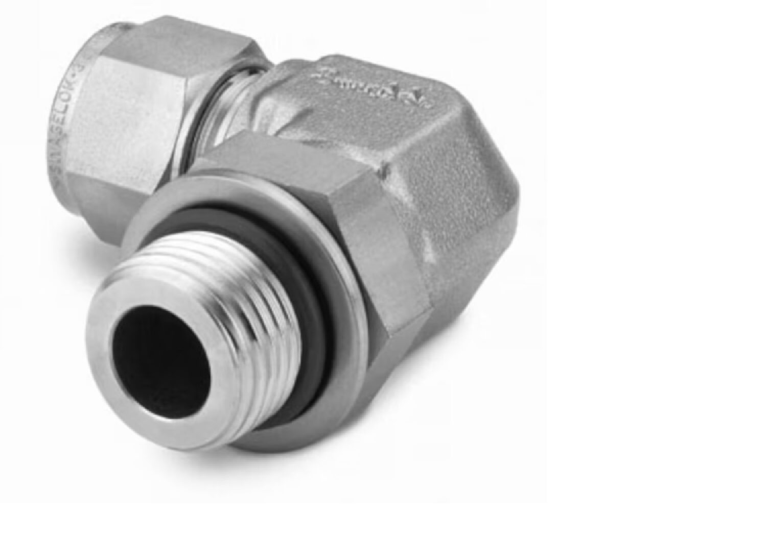 Stainless Steel Swagelok Tube Fitting, Positionable Male Elbow, 10 mm Tube OD x 3/8 in. Male ISO Parallel Thread.  SS-10M0-2-6PR Stainless Steel Swagelok Tube Fitting, Positionable Male Elbow, 10 mm Tube OD x 3/8 in. Male ISO Parallel Thread.  SS-10M0-2-6PR