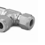 Stainless Steel Swagelok Tube Fitting, Male Run Tee, 10 mm Tube OD x 1/4 in. Male NPT x 10 mm Tube OD.  SS-10M0-3TMT