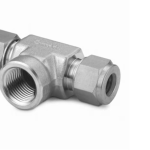 Stainless Steel Swagelok Tube Fitting, Female Branch Tee, 10 mm Tube OD x 10 mm Tube OD x 1/4 in. Female NPT.  SS-10M0-3TTF