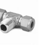 Stainless Steel Swagelok Tube Fitting, Male Branch Tee, 10 mm Tube OD x 10 mm Tube OD x 1/4 in. Male NPT.  SS-10M0-3TTM