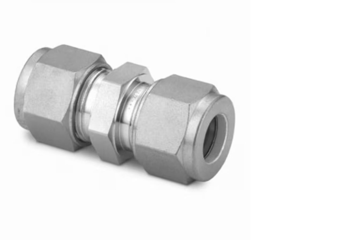 Stainless Steel Swagelok Tube Fitting, Union, 10 mm Tube OD.  SS-10M0-6