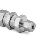 Stainless Steel Swagelok Tube Fitting, Bulkhead Reducing Union, 10 mm x 3/8 in. Tube OD.  SS-10M0-61-6