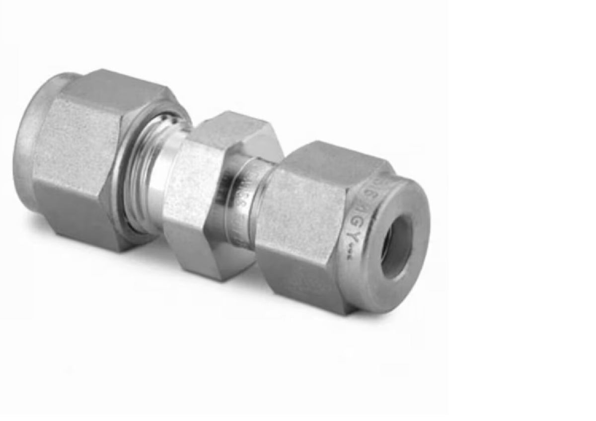 Stainless Steel Swagelok Tube Fitting, Union, 10 mm x 3/8 in. Tube OD.  SS-10M0-6-6