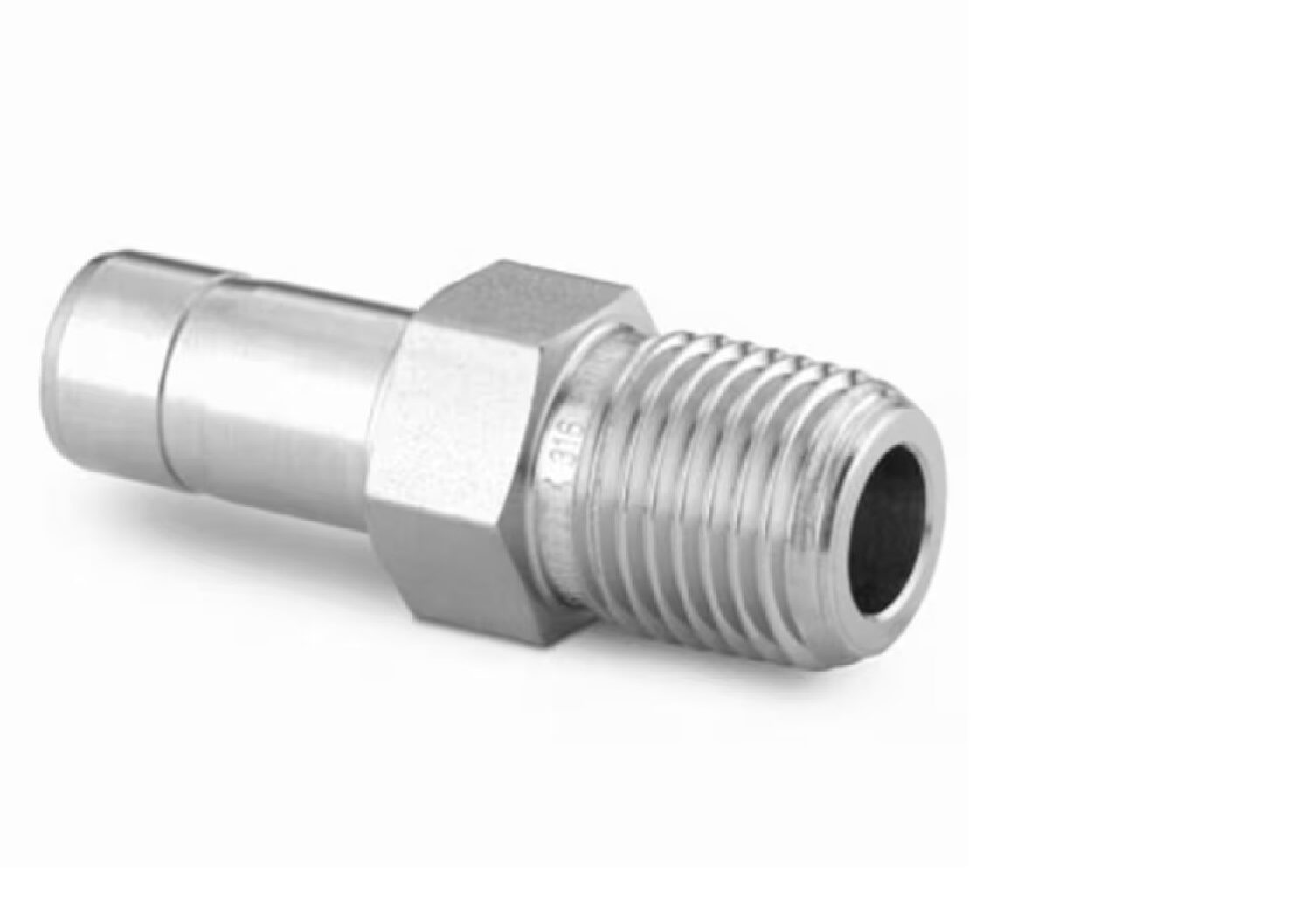 Stainless Steel Swagelok Tube Fitting, Male Tube Adapter, 10 mm Tube OD x 3/8 in. Male ISO Tapered Thread.  SS-10-MTA-1-6RT Stainless Steel Swagelok Tube Fitting, Male Tube Adapter, 10 mm Tube OD x 3/8 in. Male ISO Tapered Thread.  SS-10-MTA-1-6RT