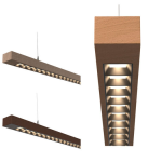 WOOD-C1 LED Linear Light WC1312K4H WOOD-C1-80°-1240-15W 2400lm/840+SUS Lux-May