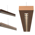 WOOD-M LED Linear Light WM1323K4H WOOD-M-80°-1240-21W 3400lm/840+SUS Lux-May