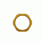 Brass Locknut M40 BLN40 with 46mm across flats and 4.5 to 5.5mm thickness from UK