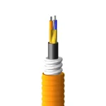 MESC 2P 18AWG Field Bus Cable CU/XLPE/SWA/PVC Shielded PLTC 300V Orange Jacket