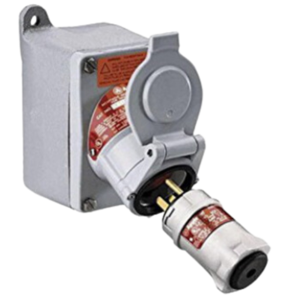 Aluminum 20A 125V explosion proof receptacle by EGS Appleton