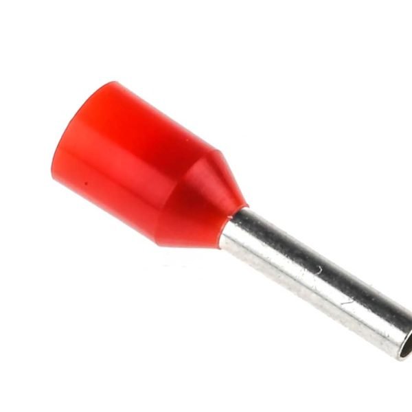 RS COMPONENTS Boot Lace Ferrule Connector 1.5mm² Red Nylon Insulated – Pack of 100