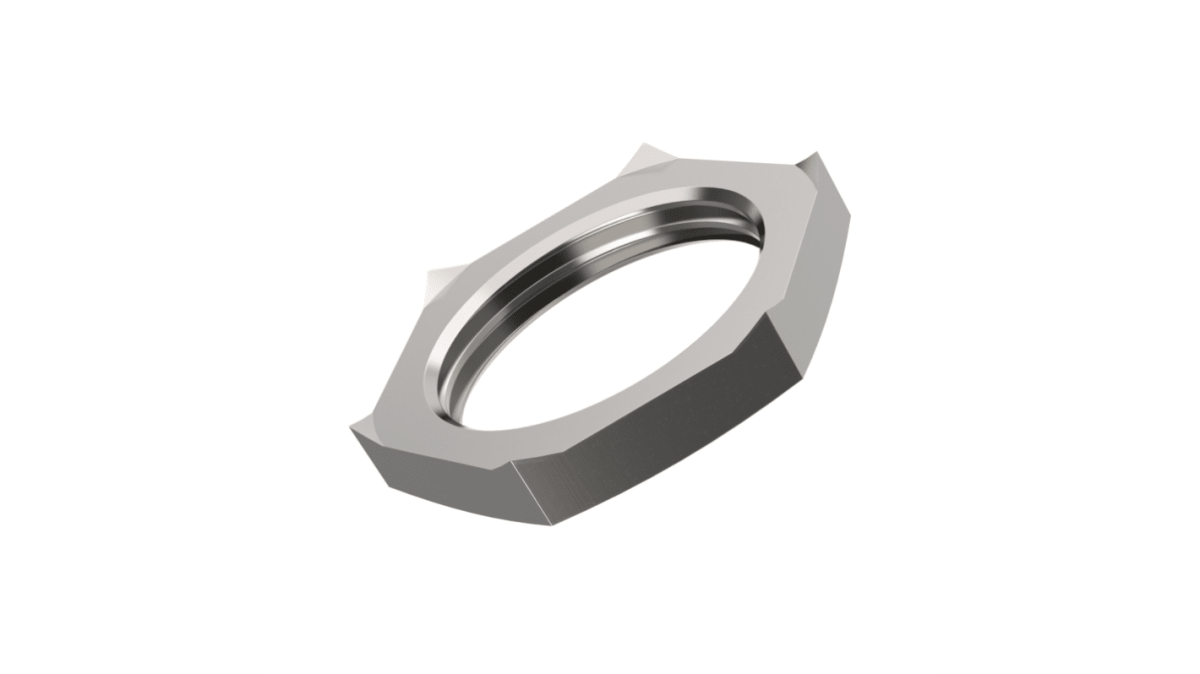 M63 size brass locknut for cable gland – Part No: BLN63
