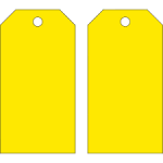 Brady 65373 polyester blank colored tags in pack of 25