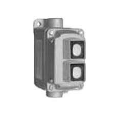 EGS Appleton EFDB110U2 pushbutton station with 1" hub and 2-circuit universal dead-end configuration