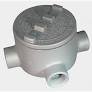 Appleton GRTA75M conduit outlet box with four 3/4 inch conduit entries