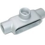 1 inch T-Type Grayloy Iron conduit body by O/Z-Gedney