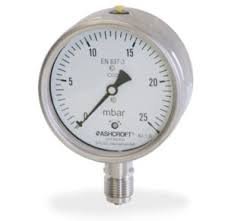ASHCROFT T6500SD Industrial Pressure Gauge with 10-60 BAR Range