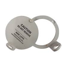 KRM LOTO Powder-Coated Steel Lockout Hasp for industrial group lockout applications