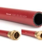 1-1/2 inch x 125 foot Thermoid fuel oil hose with MP brass fittings