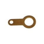 M20 brass earth tag BET20 for cable glands, corrosion-resistant and durable