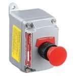 EGS Appleton EFDCB175UM1 pushbutton station with 3/4" size and 1-circuit universal feed