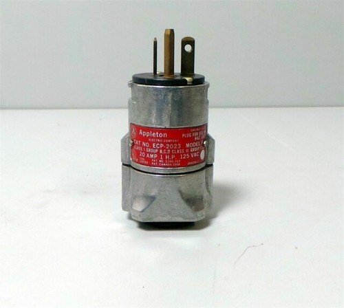 EGS Appleton FSWP520 20 Amp 2-pole 3-wire 125V plug
