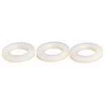 White nylon washer for M40 cable glands, part number NYWW40, provides electrical insulation and spacing