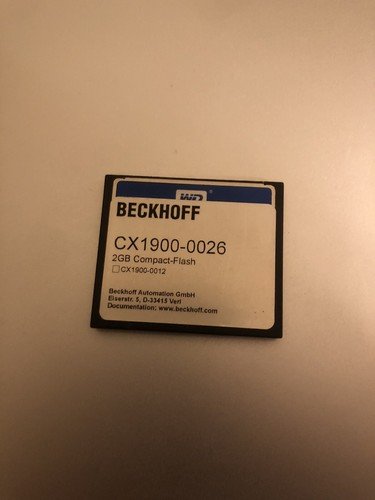 Beckhoff CX1900-0026 2 GB Compact Flash Card for Embedded PCs