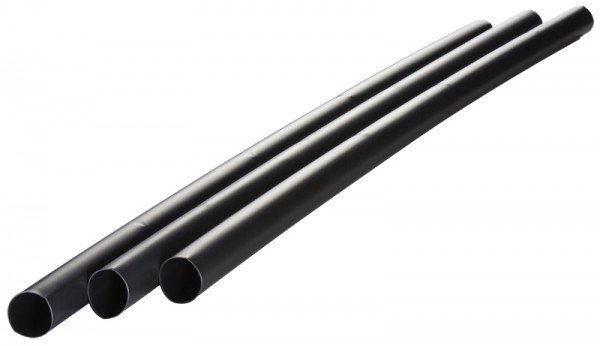Image of black 6mm heat shrink tubing, 200m roll, flame-retardant and flexible