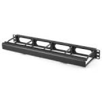 Firm Metals Horizontal Cable Manager HM14C 1U with 4-inch extension and cover