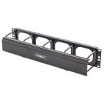 Firm Metals Horizontal Cable Manager HM24C 2U with 4-inch extension and cover