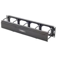Firm Metals Horizontal Cable Manager HM24C 2U with 4-inch extension and cover