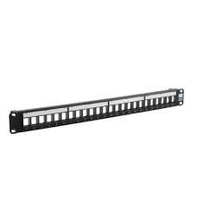 Firm Metals Patch Panel Unloaded 24-Port HPJ24 1U rack mount