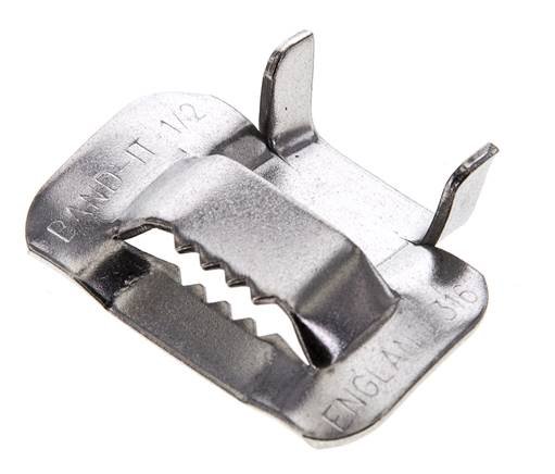 Image of Band-It 316 stainless steel strap, 1/2 inch wide, 0.5mm thick for heavy-duty fastening