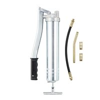 Image of PRESSOL grease gun, part number 12 734 804, showing fittings and accessories