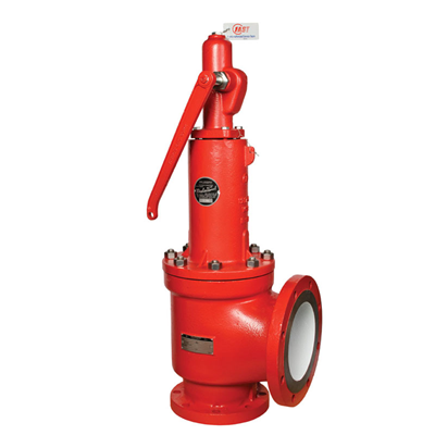 Farris 26KC11-120 pressure relief valve with 3" x 4" flanged connection for UV vapor service