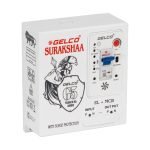 Image of GELCO Suraksha power protection board with 63A load, MCB, overvoltage and leakage current features