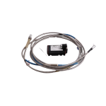 Image of Emerson eddy current sensor, part number PR6423/10R‑030, showing compact design and mounting details