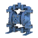 Image of SANDPIPER ½” pneumatic diaphragm pump S05 PP/TF with polypropylene body
