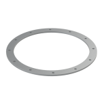 Image of chute DN 280 made of 1.0226 steel with DIN 24154 R2 standard bores