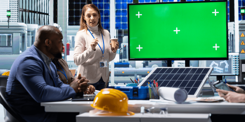 investors-interested-factory-analyzing-revenue-streams-chroma-key-monitor