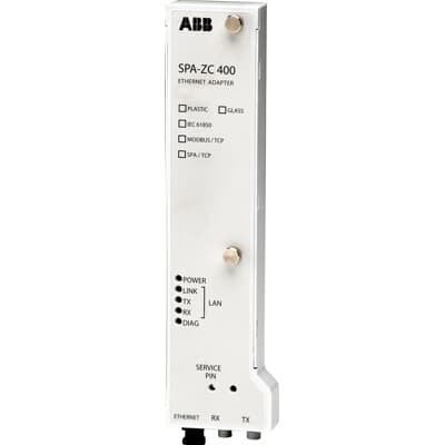 Image of ABB Ethernet Adapter, part number SPA-ZC400EM, with IEC 61850 and SPA protocol support