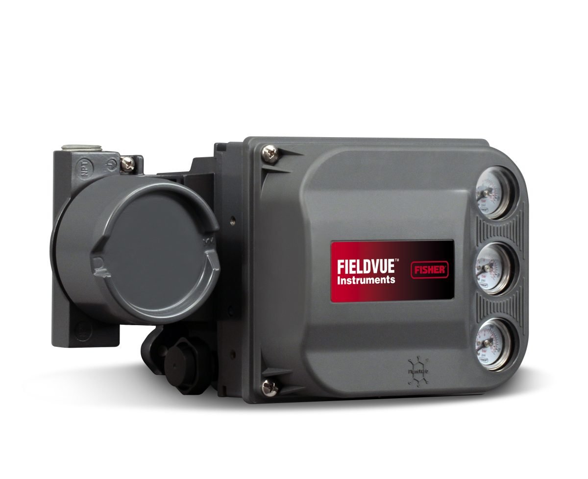 Image of Emerson Fisher NPS 2 V150 control valve with 2052 actuator and DVC6200 positioner